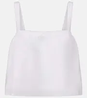 [Velvet] Velvet Andrea cotton and silk voile top AU 16 white