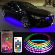 6x RGB Dreamcolor Underglow Neon LED Turn Signal Strips Lights For Mazda 3 5 6
