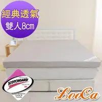 在飛比找ETMall東森購物網優惠-LooCa 經典超透氣8cm彈力記憶床墊 (2+6)-雙人5