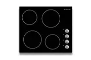 Kleenmaid Ceramic Glass Stovetop Cooktop Burner Knob Control Kitchen Black 60cm