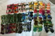 DMC and Unbranded Embroidery Floss Thread Lot 240 Hanks