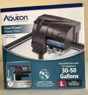 Aqueon Aquarium Tank SmartClean Power Filter 30-50 Gallon Large TORN PACK READ