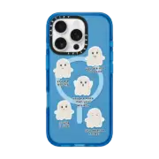 iPhone 16 Pro Impact Case MagSafe Compatible Lil Ghost Reminders Phone Case by GMF Designs