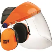 Assembled Browguard Clear Visor Adder Earmuff