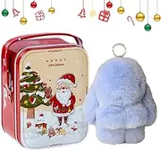 bunny lulus Rabbit Key Ring,15cm Plush Bunny Keychain Charm, bunnylulus Keychain With Exquisite Box, Cute Hangable Bunny Animal Key Ring Bag Ornament For Backpack, Purse, Handbags, Car, Cellphone, Key