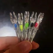 18Pcs Archery LED Lighted Nocks ID4.2mm Glow Lighting for Carbon Arrow Tails