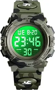 Boys Watch Digital Sports Waterproof Electronic Childrens Kids Watches Alarm Clock 12/24 H Stopwatch Calendar Boy Girl Wristwatch