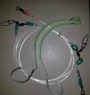 RIG FISHING DEEP SEA 250LB LUMO RIGS HANDMADE 2 SWAPABLE 12/0 TUNA CIRCLE HOOKS