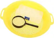 AsrMyjcx Outdoor Gold Prospecting Panning Kit Handheld Sieve Pan Lightweight Plastic Material for Filtering Minerals Potable