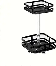 ZHZXBDGQ Turntable Food Storage Container Rotating Condiments Multi-Layer Condiments Turntable Spice Container for Bathroom Countertop Cabinets Pantry -B