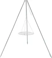Coleman Tripod Grill & Lantern Hanger, Grill Grate with Adjustable Height for Cooking Over Fire & Collapsible Legs for Easy Storage, Tripod for Lantern Hanging