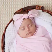 Snuggle Hunny Baby Pink Organic Topknot