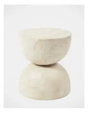 [Cooper & Co] Stella 40cm Side Table in Travertine