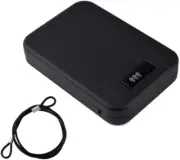 NUZAMAS Portable Safe Steel Combination Cable Lockbox Safe for Travel, Car or...