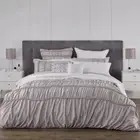 Larissa Shell Quilt Cover Set By Logan and Mason Platinum King size