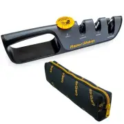 RazorSharp™ Knife Sharpener With Adjustable Angle Guide — Diamond-Co