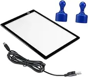 HAWILLOSCH Led Drawing Board Matte Texture A4 Light Box Board Tracing Light Box Magnets Ruler