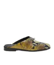 Women's T-Bar Slip On Mule in Natural 37.5,36,37,38,39,40