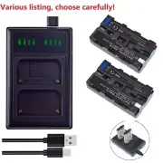 Battery or Charger for Sony D-V500 GV-A500 EVO-250 GV-A100 HDR-FX7 HDR-AX2000