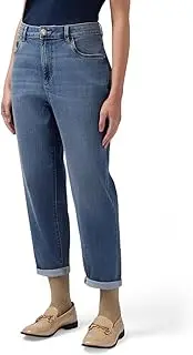 [Oltre] Spring Summer 25 Boyslim Jeans with Jewel Button, Light - Blue
