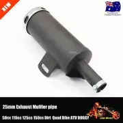 25mm Muffler Exhaust Pipe for 90 - 125cc PIT Quad Dirt Bike ATV Dune Buggy
