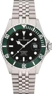 Revue Thommen 17571.2234 XL Diver Automatic black green silver Men's Watch NEW