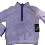Athletic Works Girls size XL 14-16 Quarter Zip Microfleece Pullover Purple NWT
