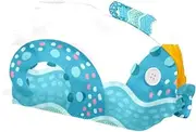 [suojapuku] Working Cap,Working Hats with Button Sweatband Adjustable,Abstract Ocean Fish Pattern,2 Pieces Bouffant Hat,Scrub Cap