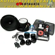 CDT AUDIO ES-62Z 6.5" 2 WAY PRO COMPONENT SPEAKERS MIDS TWEETERS CROSSOVERS NEW