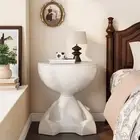 Side End Table Statue Modern Tea Table for Sofa Couch Chair Bedroom Patio