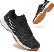 [AOLEXWU] Tennis Shoes Lightweight Pickleball All Court Shoes Indoor Outdoor Badminton Sneaker with Arch Support Court Training