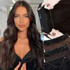 Hidden Wire on Clip in Real Human Remy Hair Extensions Thick Weft One Piece&Ring