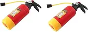 Milisten 2pcs Fire Extinguisher Water for Safe Fireman Squirter for Outdoor Summer Fun and Party Favors Lightweight Design Great for Little Firefighters