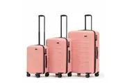 3pc Interstellar Trolley Travel Carry Suitcase Luggage Set 2.0 Peach