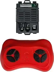 LinkePow 2.4G Bluetooth Remote Control and RX97 Receiver Control Box Mother Board for Kids Ride On Car Powered Wheels Replacement Parts, White