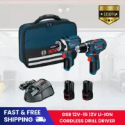 Bosch 12V-15 12V Li-ion Cordless Drill Driver 2 pieces Combo Kit - Skin Only