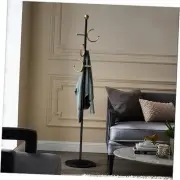 BUZUYE Coat rack,Coat rack freestanding with gold hooks,Entryway metal coat