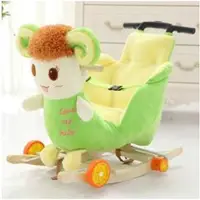 在飛比找樂天市場購物網優惠-兒童木馬兩用搖搖馬嬰兒搖椅寶寶玩具實木帶音樂拉桿搖車周歲禮物