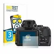 Nikon Coolpix P900, 3 x BROTECT® AirGlass® Premium Glass Screen Protector
