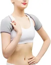 Graphene Shoulder Support Brace, Antibacterial Fabric Sports Shoulder Pads for Men Women Middle-Aged and Elderly, Heating Shoulder Strap for Windproof and Warm (M)