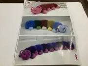 CENTIPEDES (3 designs) in Tinsel Chunky Yarn, KING COLE + 4 Balls Tinsel Yarn