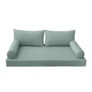 *COVER ONLY*-Style 2 Daybed Mattress Bolster Pillow Covers Piped Trim Crib-AD002