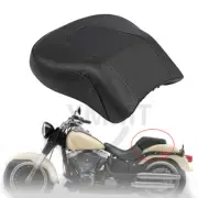 Black Passenger Soft Rear Seat Pillion Cushion For Harley Fatboy FLSTF 2007-2017