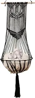 Woven Cat Beds, Macrame Pet Hammock, Bohemian Cat Bed, Kitten Hammock Bed, Space-Saving Cat Swing, Handwoven Cat Hammock, Cat Bed for Living Room, Balcony Cat Hammock, Suspended Pet Hammoc