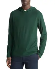 Vince Pima Pique Pullover Hoodie