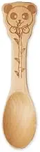 CtoC JAPAN Select Spoon, Natural Wood, 4.6 x 1.1 inches (11.8 x 2.8 cm), Spoon, Wood, Kids (Kids), Panda, CTCKK-4