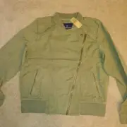 American Eagle Moto Jacket Asymmetrical Zip-Olive-New with Tags-Free Shipping!!