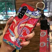 Phone Case Compatible with Sony Xperia1 VII, Kickstand Protective Wristband Lanyard Dirt-Resistant Back Cover Silicone Fashion Design Durable