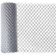 Steel Chain Link Fence Roll 5' x 50' Ft Silver Galvanized Fabric 11.5 AW Gauge
