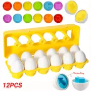 Geometric Shape Mixed Shape Pairing Eggs Puzzle Kids Learning Educational Toys